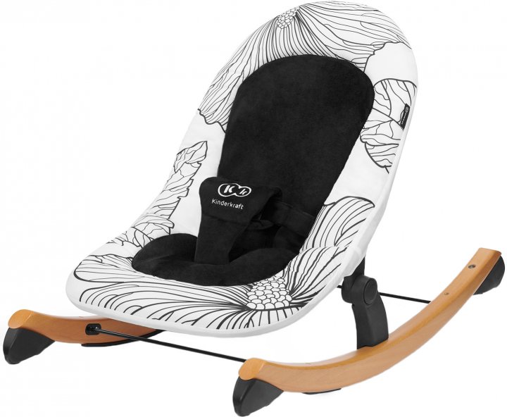 

Шезлонг-качалка Kinderkraft Finio Black/White (KKBFINOBLK0000)