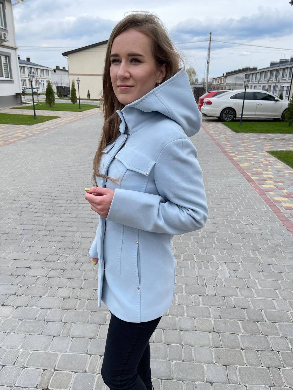 

Женское пальто Albanto НЕ554W 44 Небесное