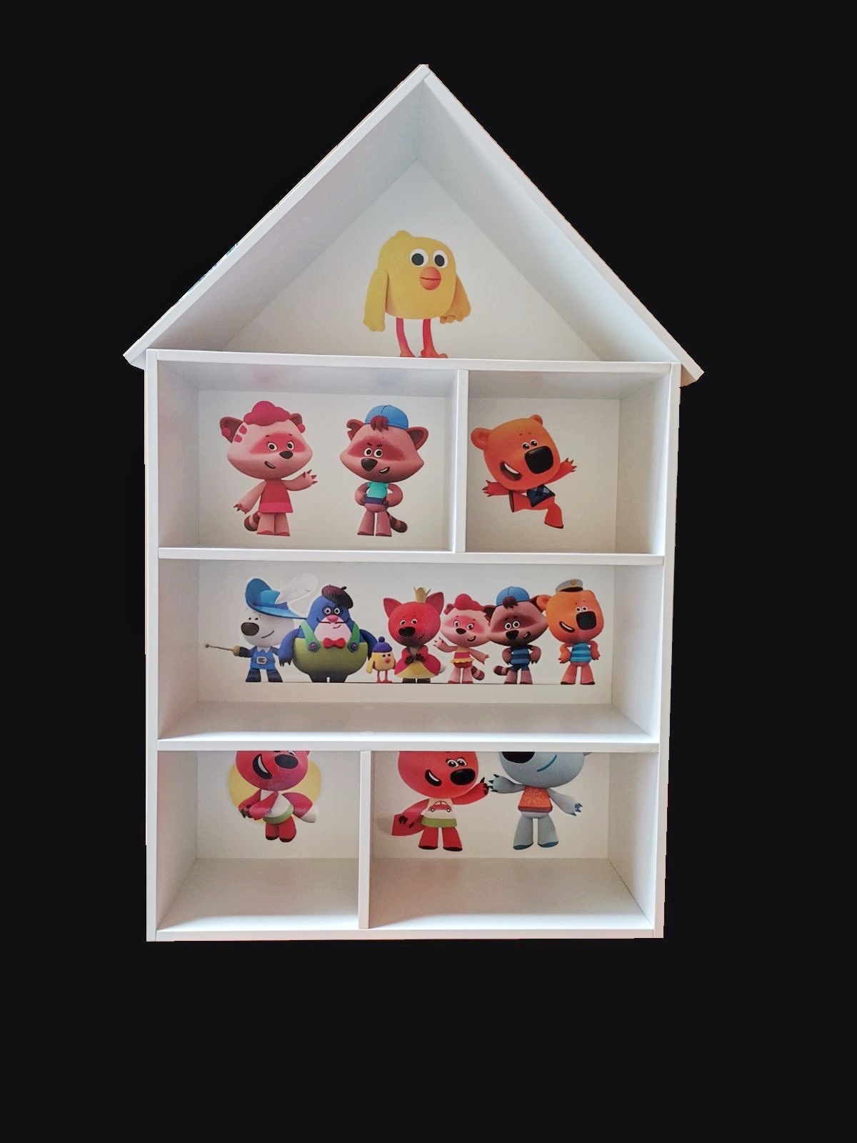 

Домик-Полка (стеллаж) для игрушек Кити Toys 85*52*18 см. Ми-Ми-Мишка МДФ 10 мм.