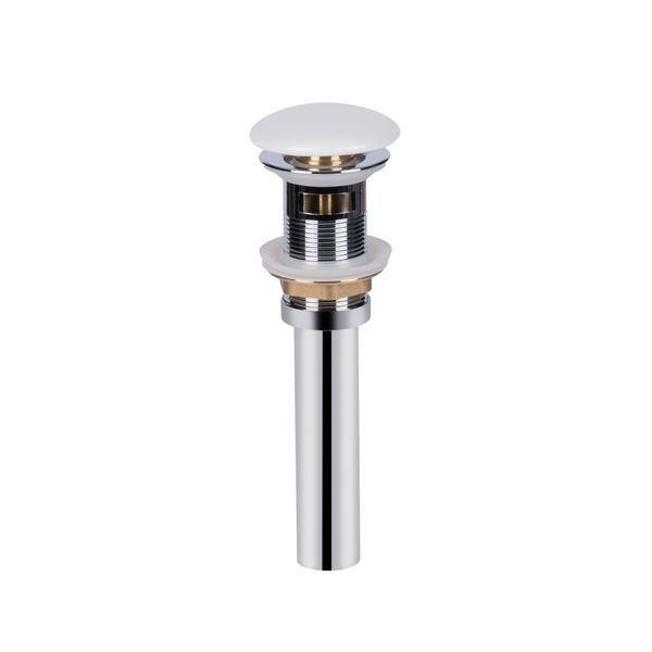 

Донный клапан для для раковины Qtap PU02O WHITE с переливом