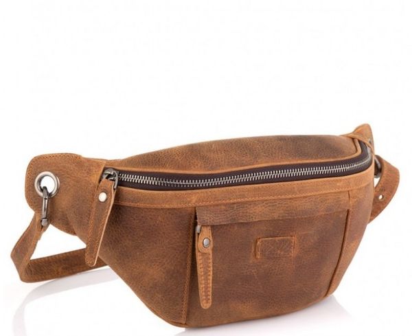 

Мужская кожаная поясная сумка Tiding Bag t2103C
