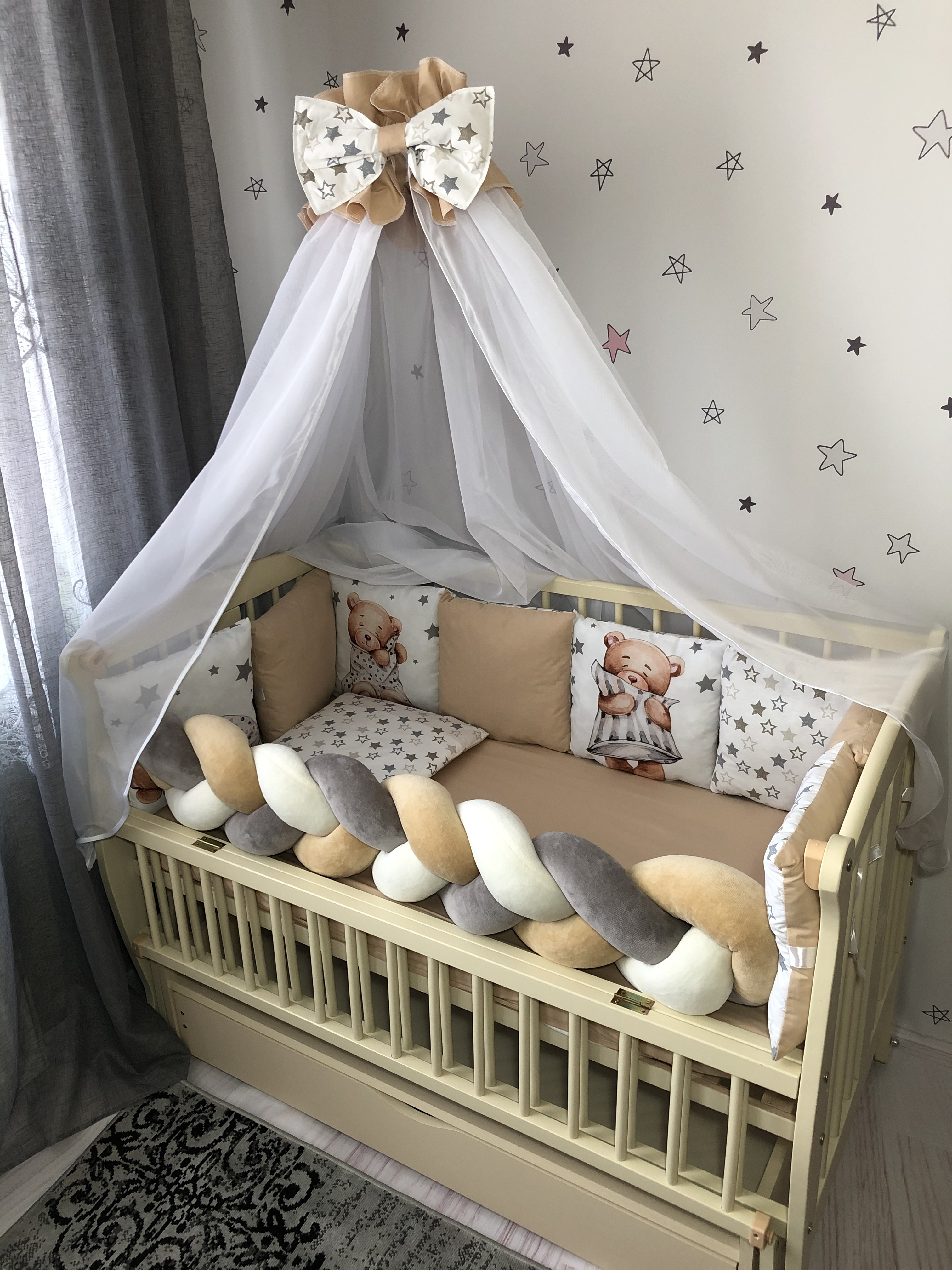 

Комплект постельного белья Baby Comfort Modern Мишка бежевый 7 элементов