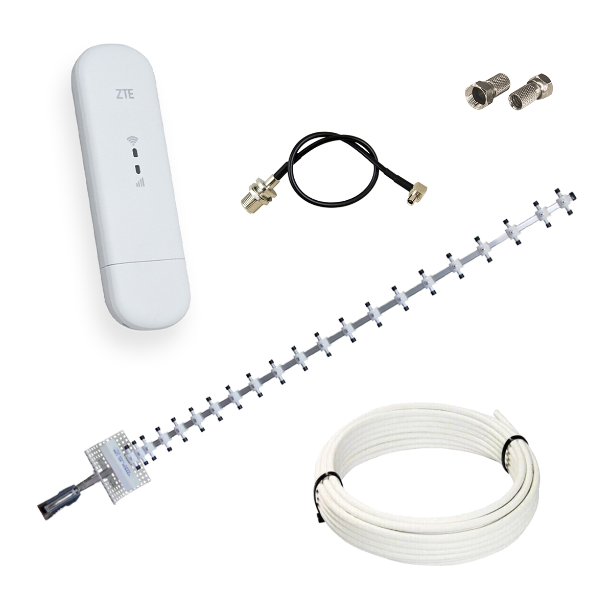 

Комплект 4G ZTE MF79U + 4G/3G GSM Антенна RNet 1700-2170 МГц 20 дБ