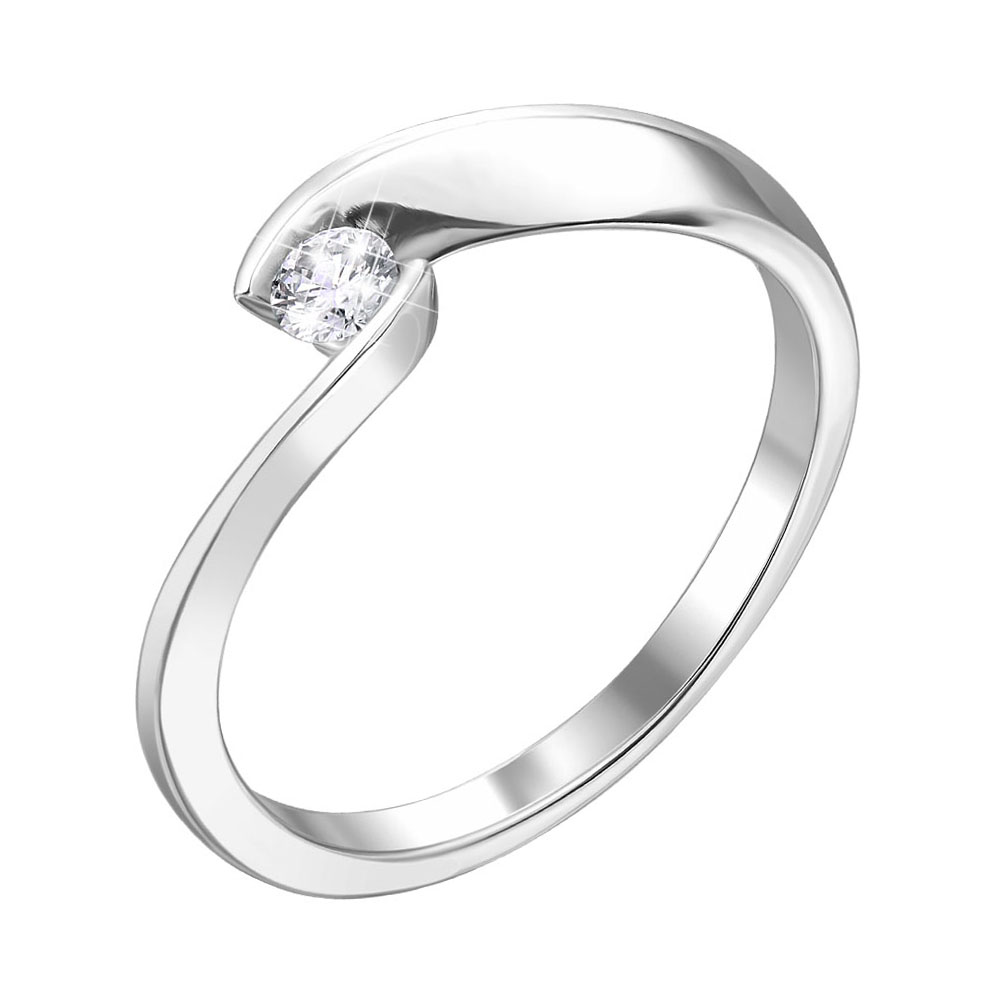 

Кольцо из белого золота с бриллиантом 000140646 17.5 размера