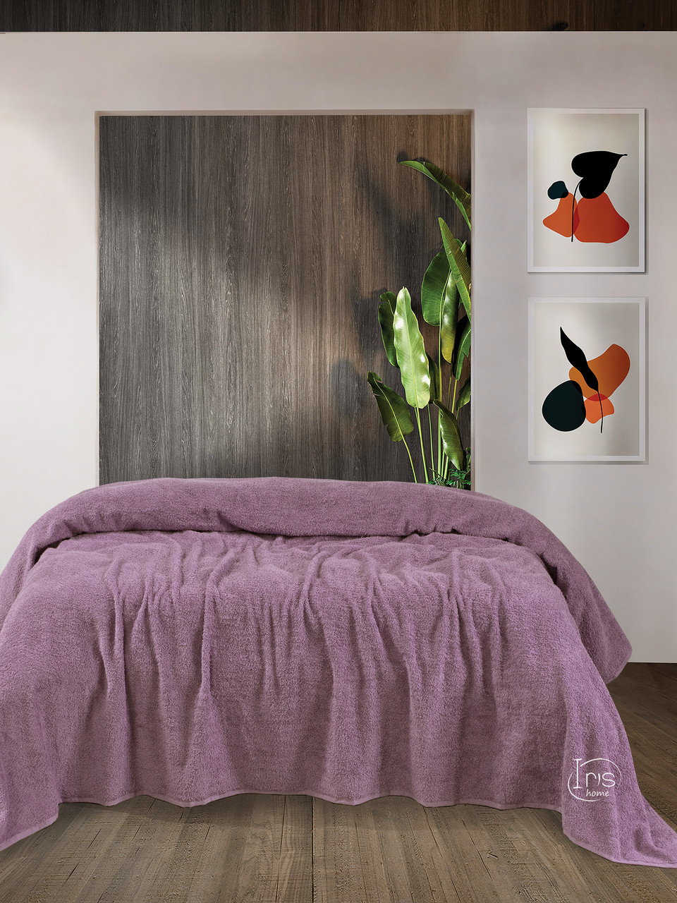 

Простынь Iris Home махровая - Dasky orchid 155*220