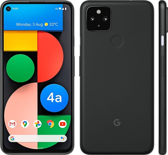 

Смартфон Google Pixel 4a 5G 6/128GB Just Black 168 г черный