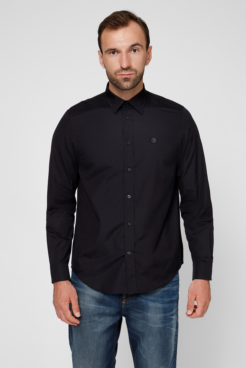 

Мужская черная рубашка Slim Fit S-BILL Diesel  00SHYK 0DAUU, Мужская черная рубашка Slim Fit S-BILL Diesel L 00SHYK 0DAUU