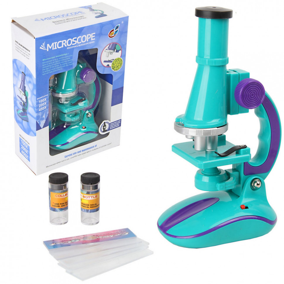 

Микроскоп игрушечный METR+ С 2127 с аксессуарами (Фиолетовый) MKP18546