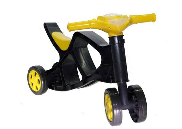 

Беговел Минибайк DOLONI TOYS 0136/03 черный с желтым