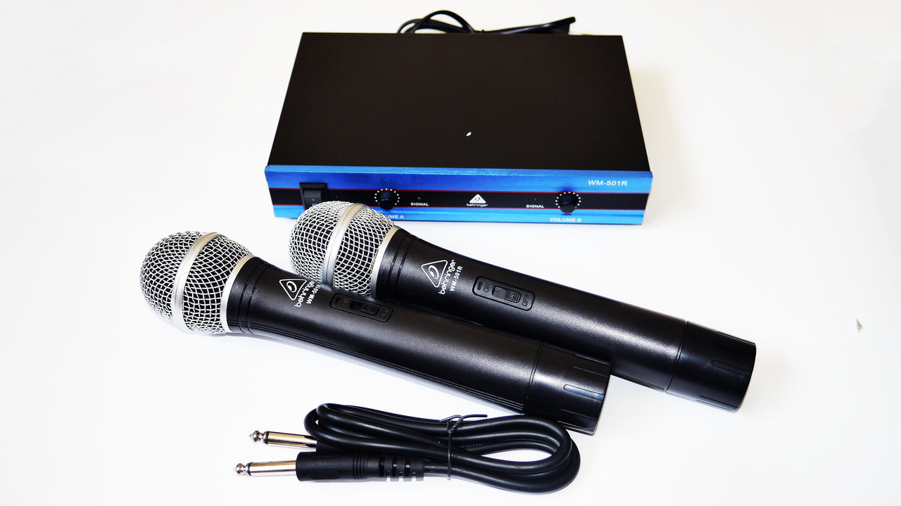 

комплект караоке Радиосистема 2 микрофона Behringer WM-501R PROFESSIONAL