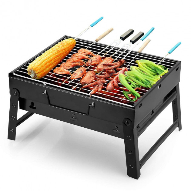 

Мангал разборной усиленый BBQ Grill Portable 10S XL ЧЕРНЫЙ(BQ-5481)