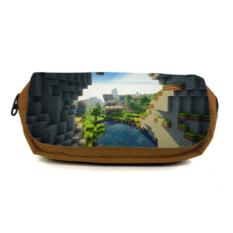 

Школьный пенал Майнкрафт органайзер универсальный (Minecraft-0018-orange) оранжевый