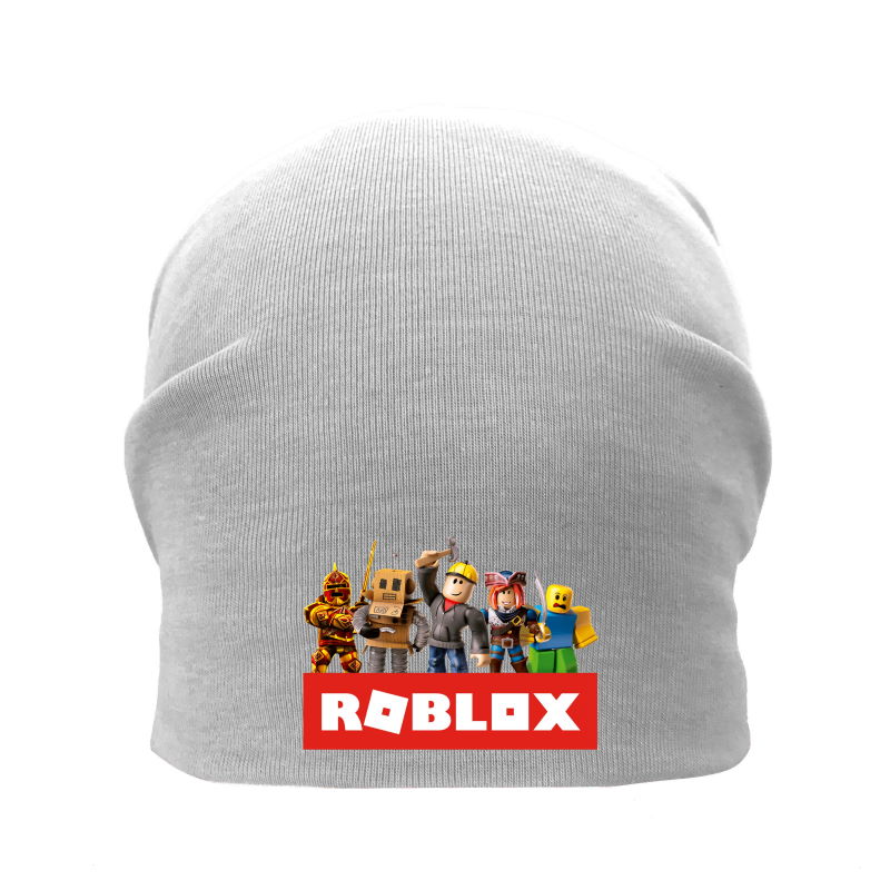 

Шапка детская Роблокс серая (Roblox -001) 54-56 см