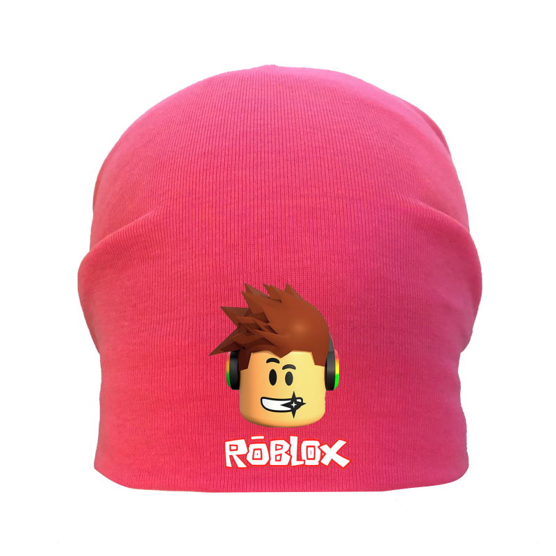 

Шапка детская Роблокс розовая (Roblox -002) 54-56 см