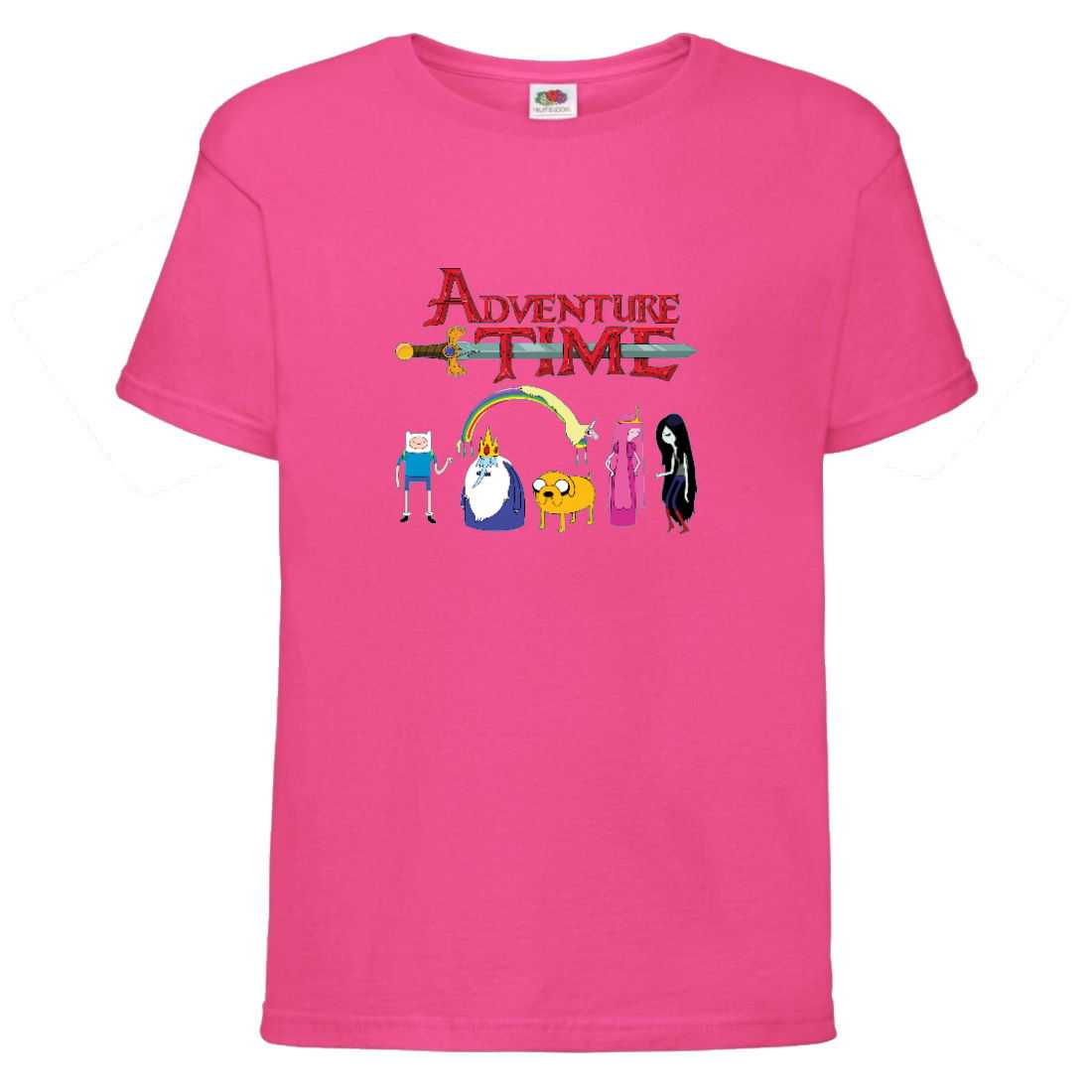 

Футболка детская Время Приключений 0022 (Adventure Time) розовая (ADT pnc 0022) 140 см