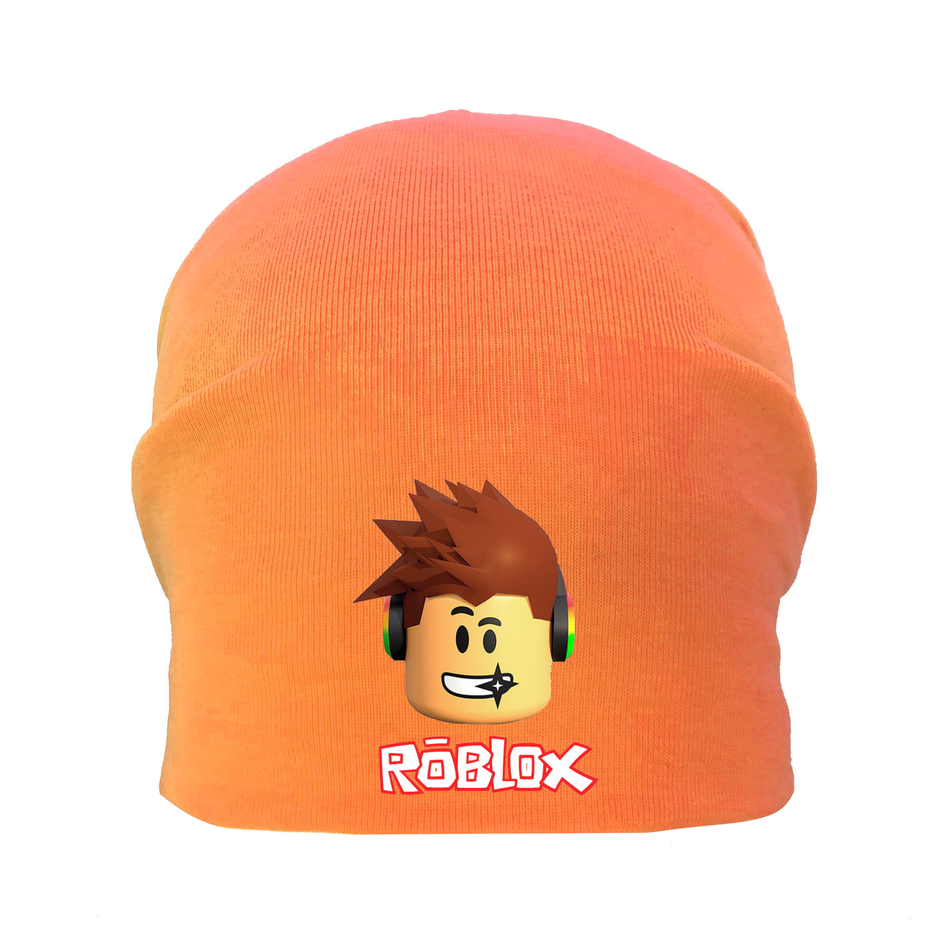 

Шапка детская Роблокс оранжевая (Roblox -002) 50-52 см