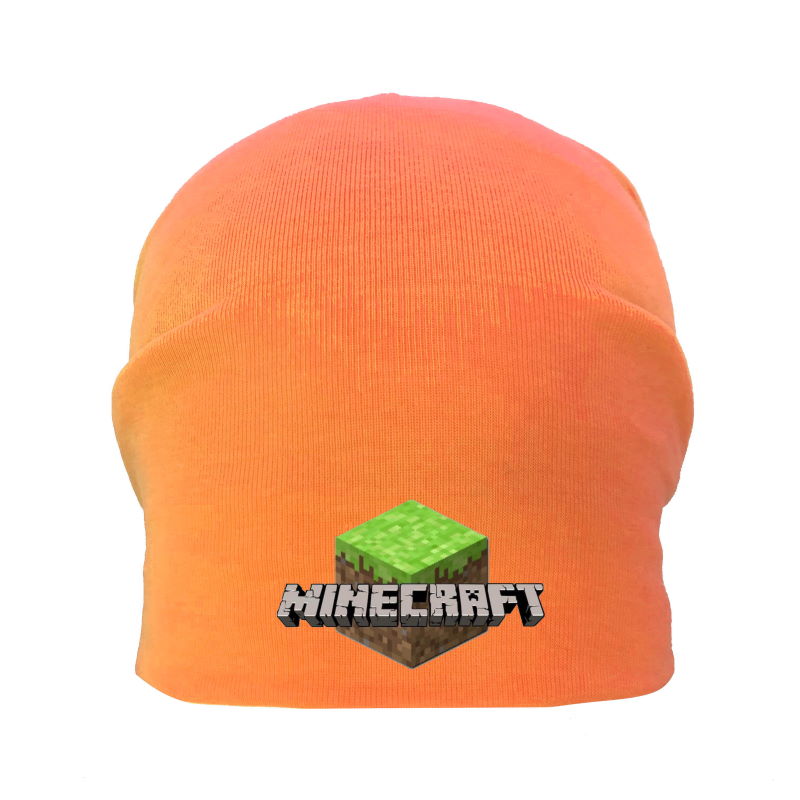 

Шапка детская Майнкрафт оранжевая (Minecraft-003) 54-56 см