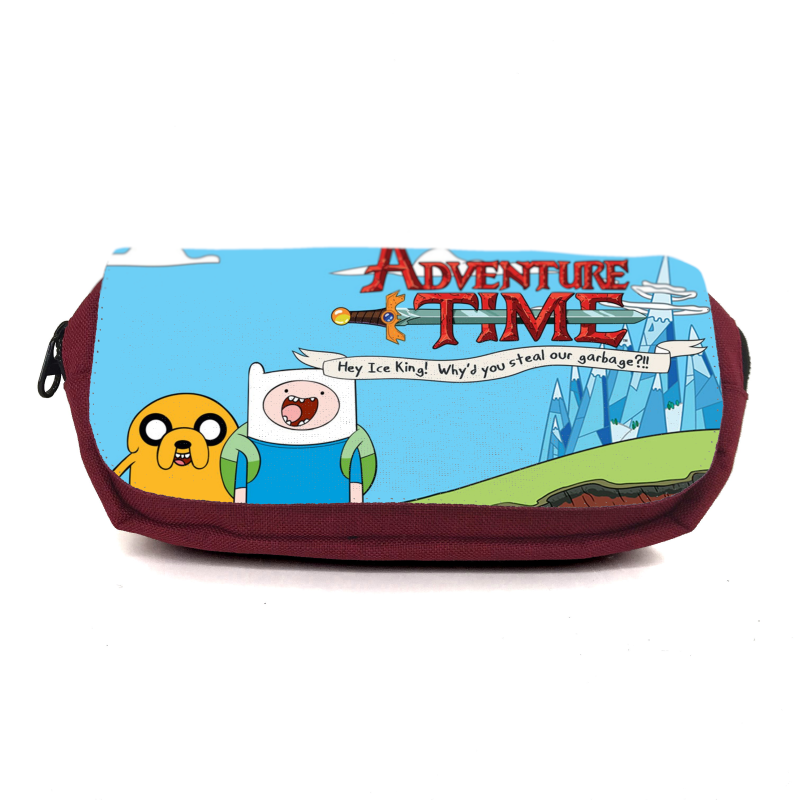 

Школьный пенал Время приключений органайзер универсальный (Adventure time-003-3-red) красный