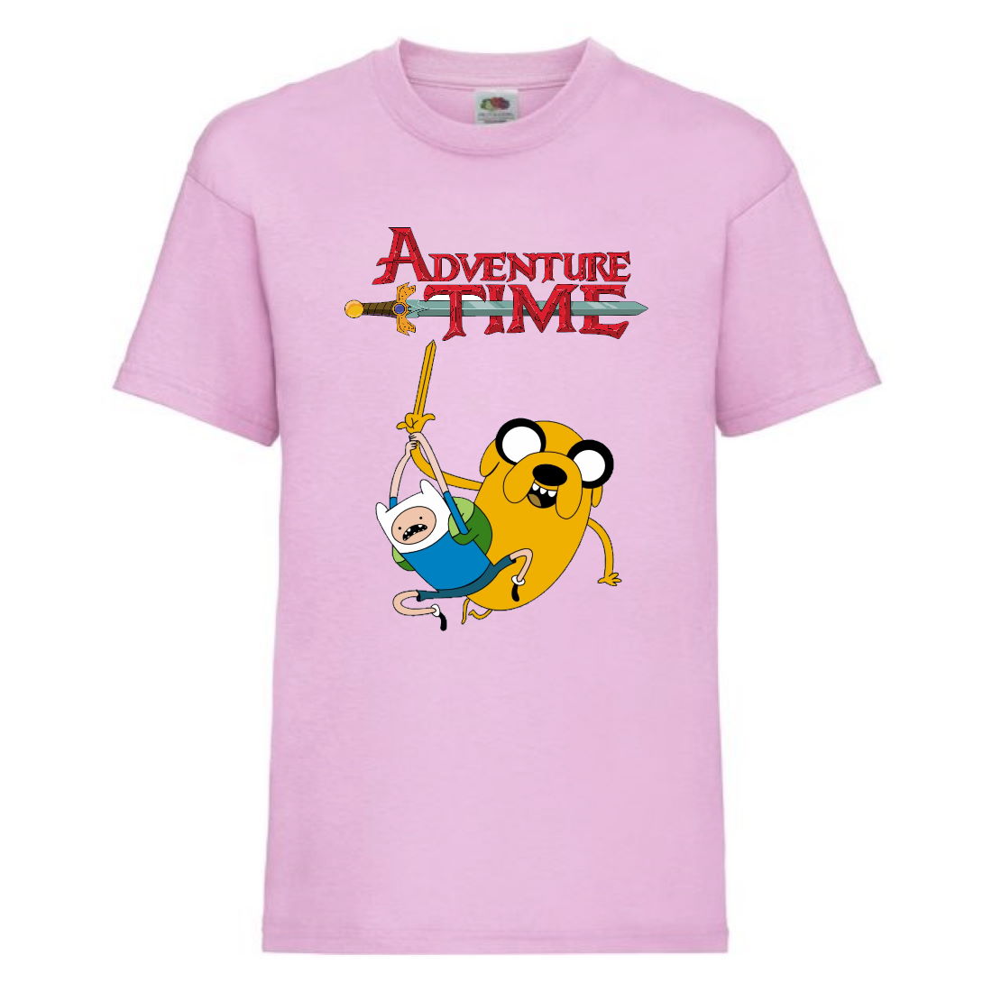 

Футболка детская Время Приключений 0012 (Adventure Time) светлорозовая (ADT lpn 0012) 140 см