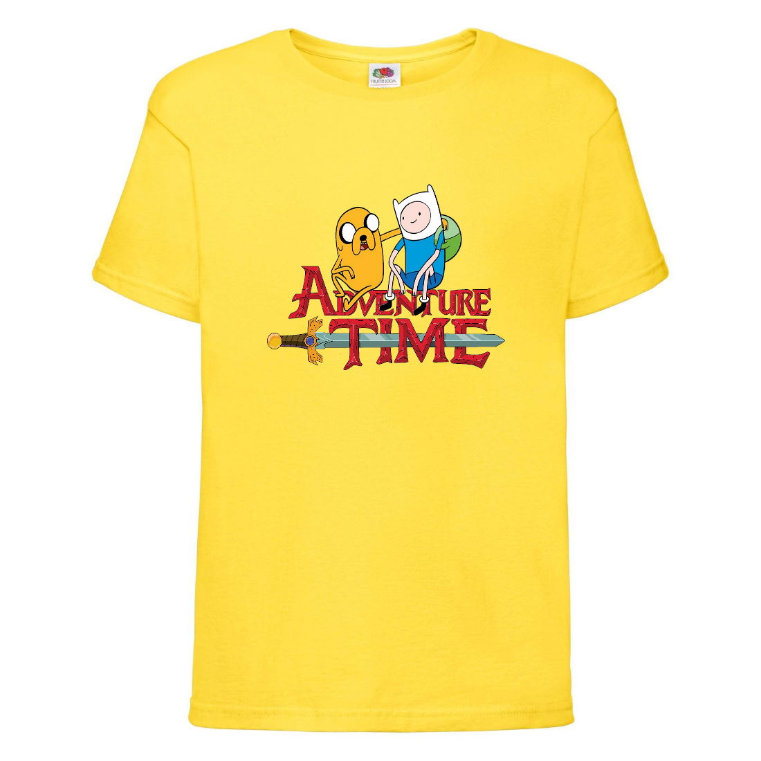 

Футболка детская Время Приключений 0027 (Adventure Time) желтая (ADT yel 0027) 164 см