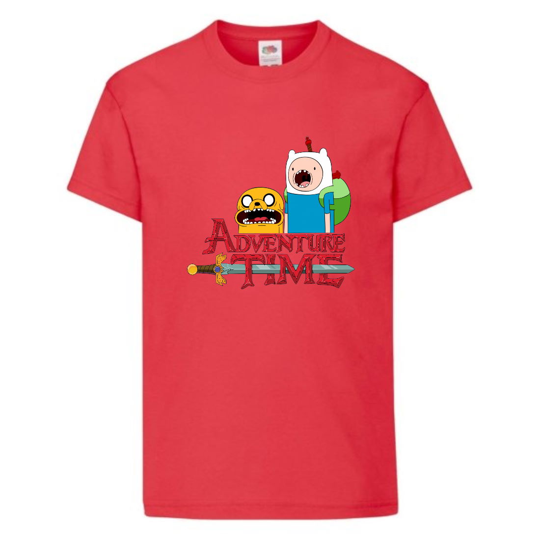

Футболка детская Время Приключений 0014 (Adventure Time) красная (ADT rd 0014) 116 см