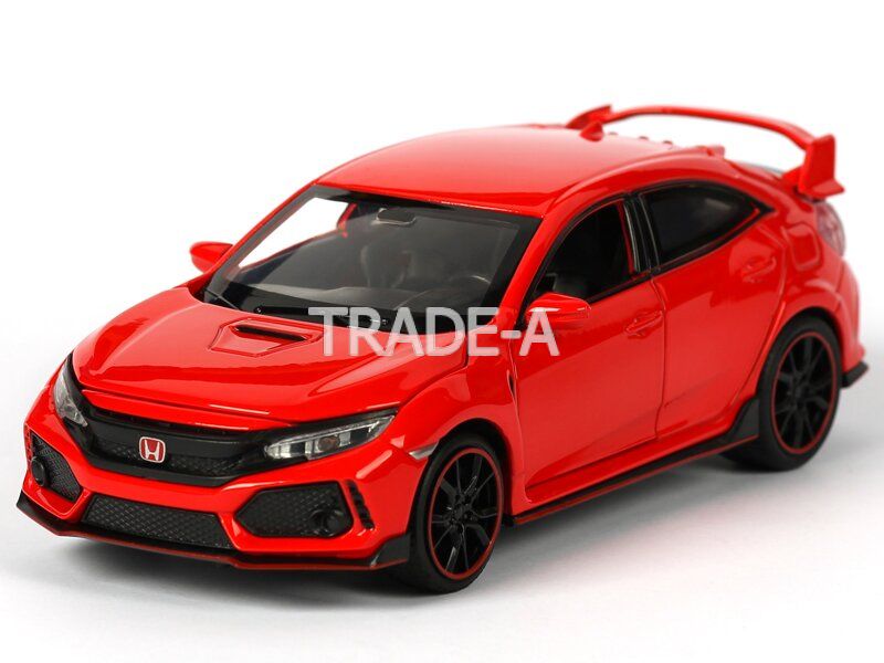 

Машинка Автопром 6606 Honda Civic Type R 1:30 красная