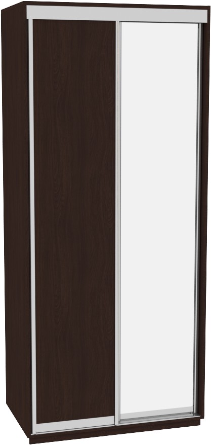 

Шкаф-купе ДОМ В106 Венге ДСП+Зеркало 100x60x220