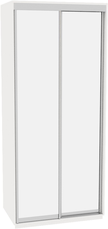 

Шкаф-купе ДОМ В106 Белый Зеркало 100x60x220
