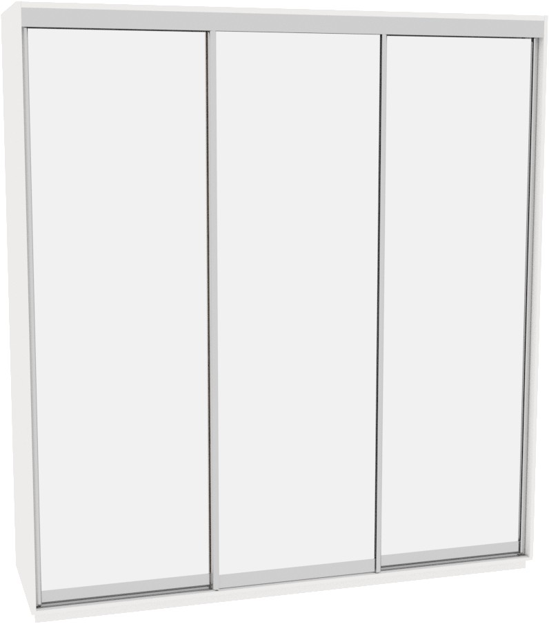 

Шкаф-купе ДОМ В226 Белый Зеркало 220x60x220