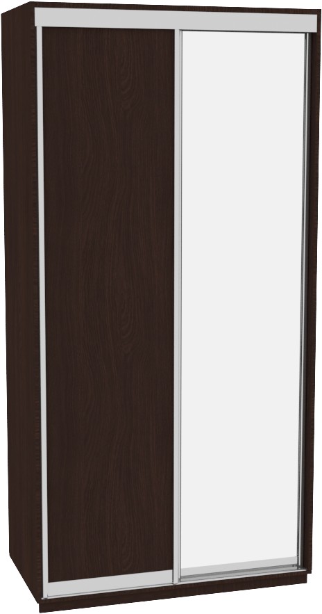 

Шкаф-купе ДОМ В146 Венге ДСП+Зеркало 140x60x220