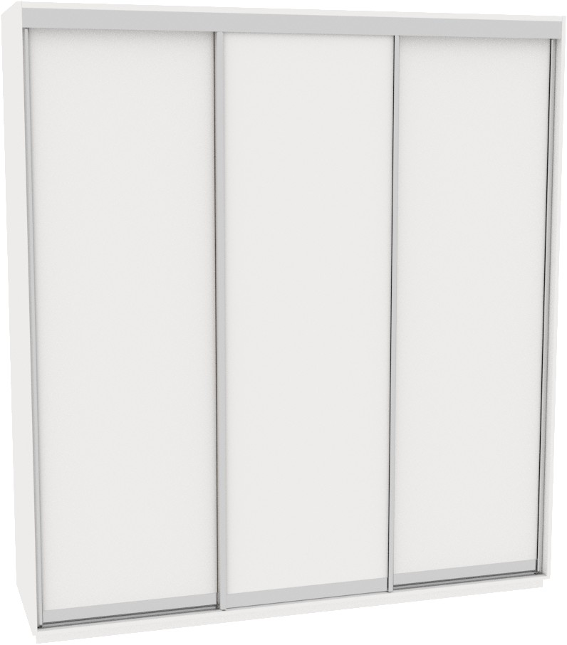 

Шкаф-купе ДОМ В206 Белый ДСП 200x60x220
