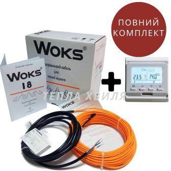 

4,4 м2 WOKS-18 Комплект кабельного теплого пола под плитку с Е51