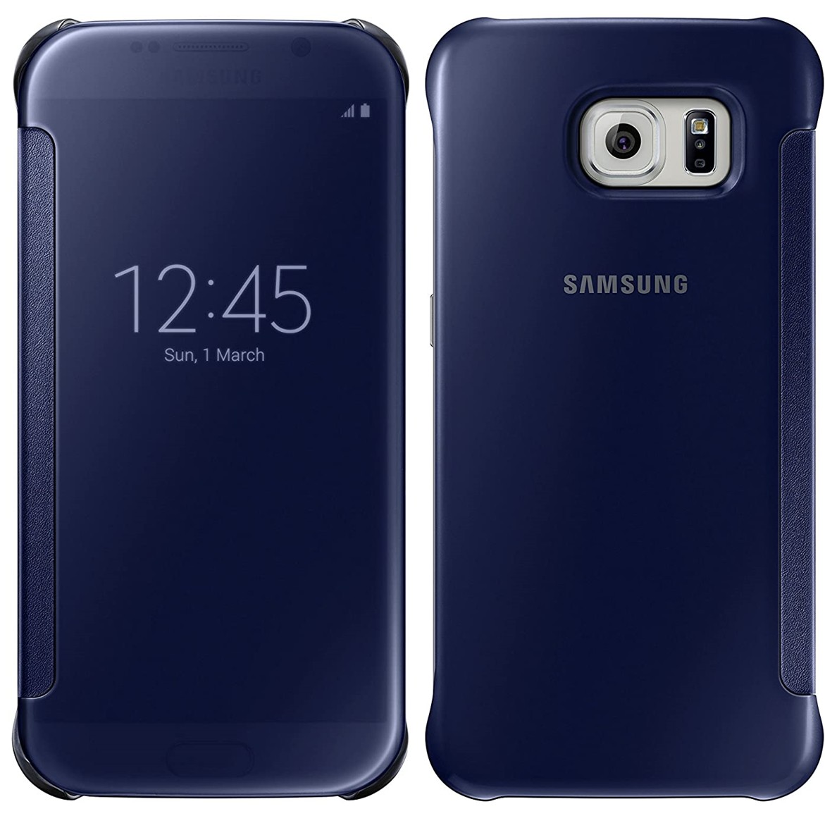 

Смарт чехол книжка S-View Flip cover clear Samsung Galaxy S6 G920 EF-ZG920 blue