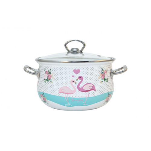 

Кастрюля с крышкой Infinity Love Flamingo 6625849 (24см/6.5л)
