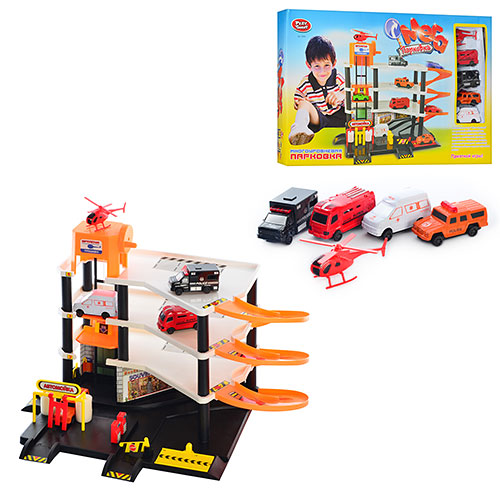 

Детский Многофункциональный Гараж для машинок, игровой гараж 0846