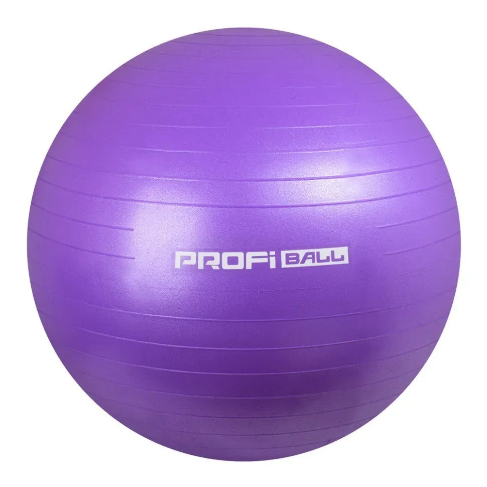 

Мяч для фитнеса ,Фитбол 75 см Фиолетовый глянец Profit Ball , для фитнеса и спорта