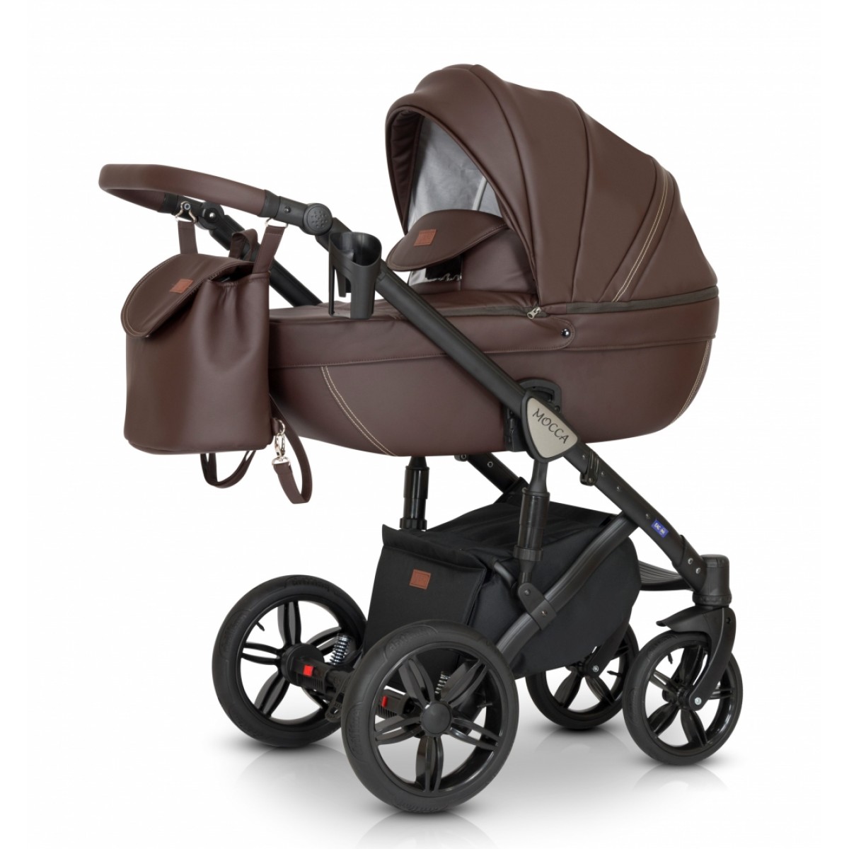 

Коляска детская универсальная 3 в 1 Verdi Mocca с автокреслом, сумкой и дождевиком + москитная сетка и 3 чехла на ножки Коричневый