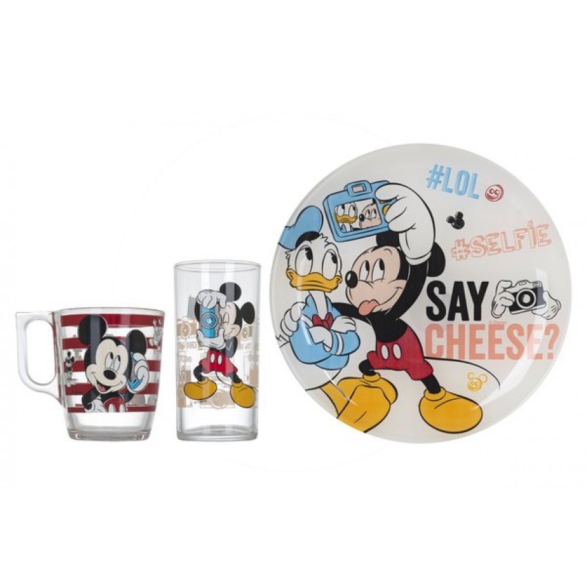 

Набор детской посуды Luminarc Disney Party Mickey 3 пр L4871