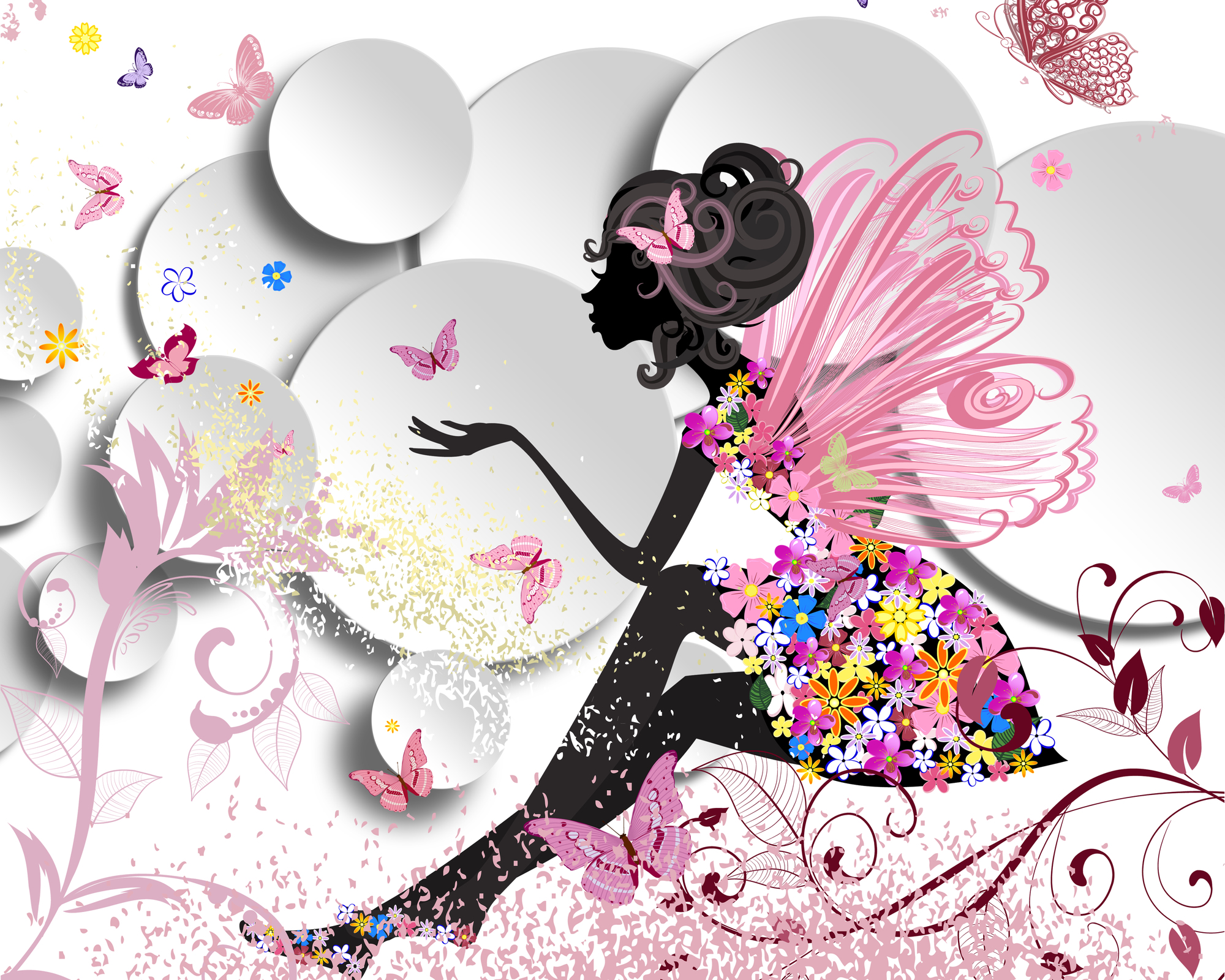 

Фотообои 3D '3D Фея' (3869) , Штукатурка