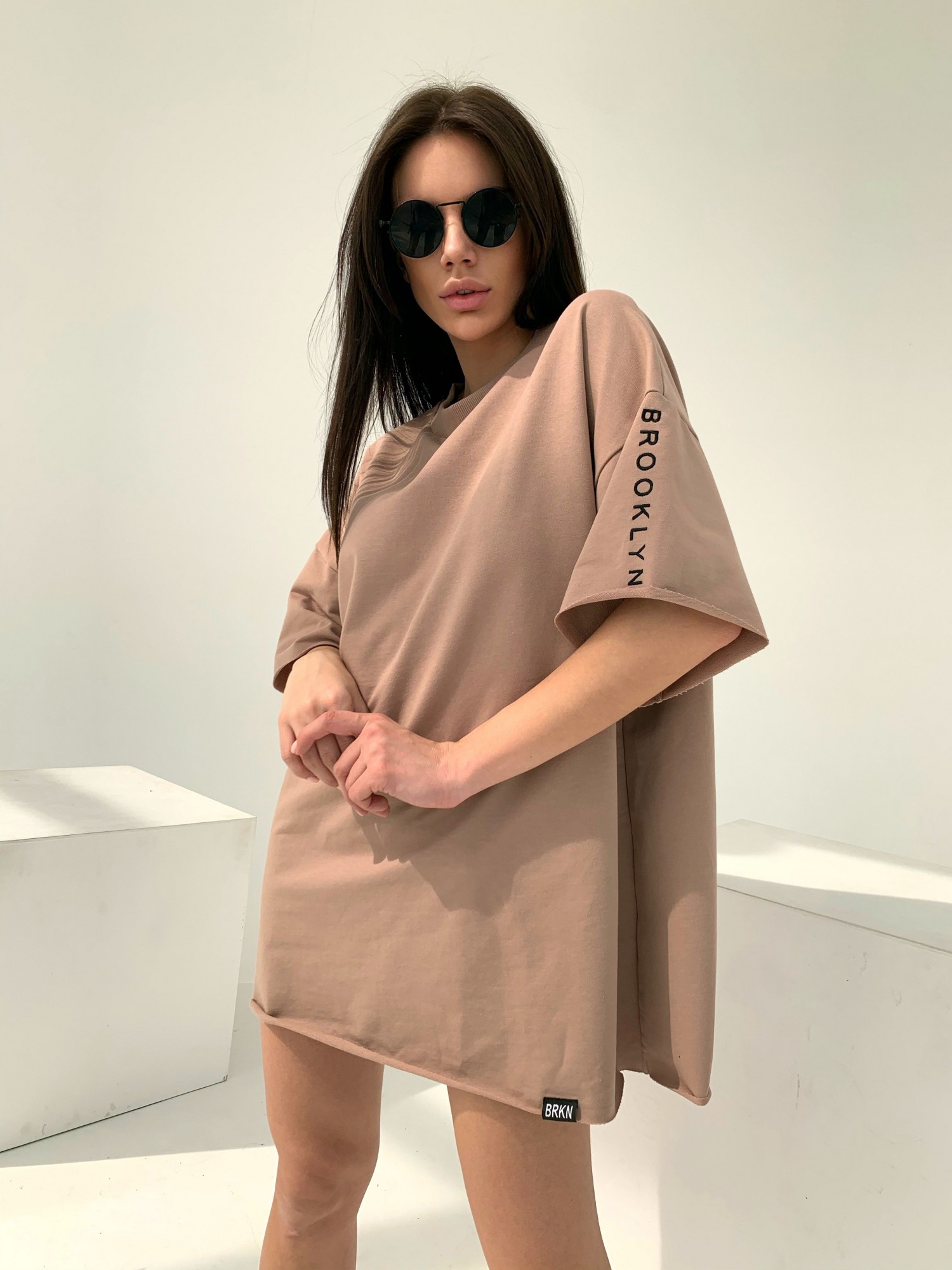 

Футболка B.N.Y Loose Fit S кофейный 20725