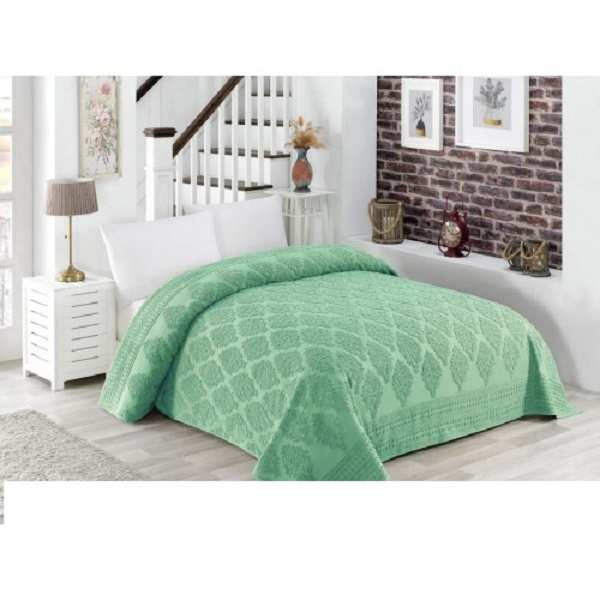 

Махровая простынь хлопок 450г/м2 Zeron 150*220 Dewken Mint, Турция Код 8156
