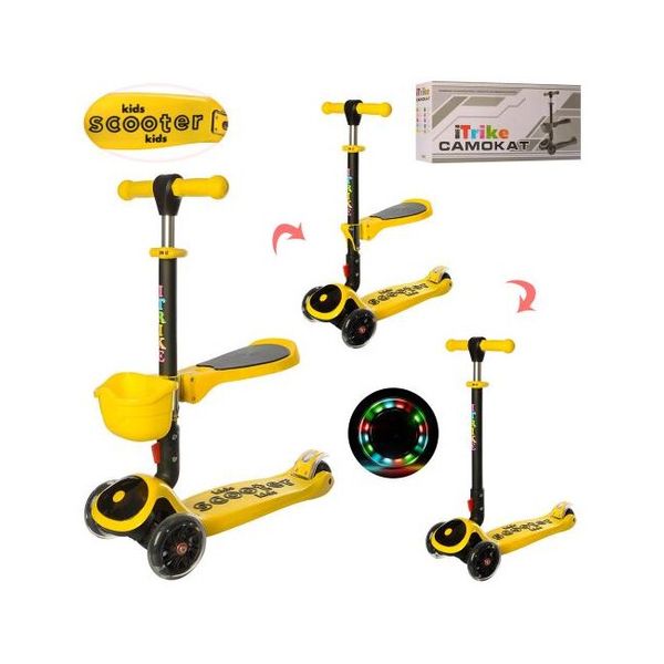 

Самокат-беговел iTrike Maxi Желтый (JR 3-074-Y)