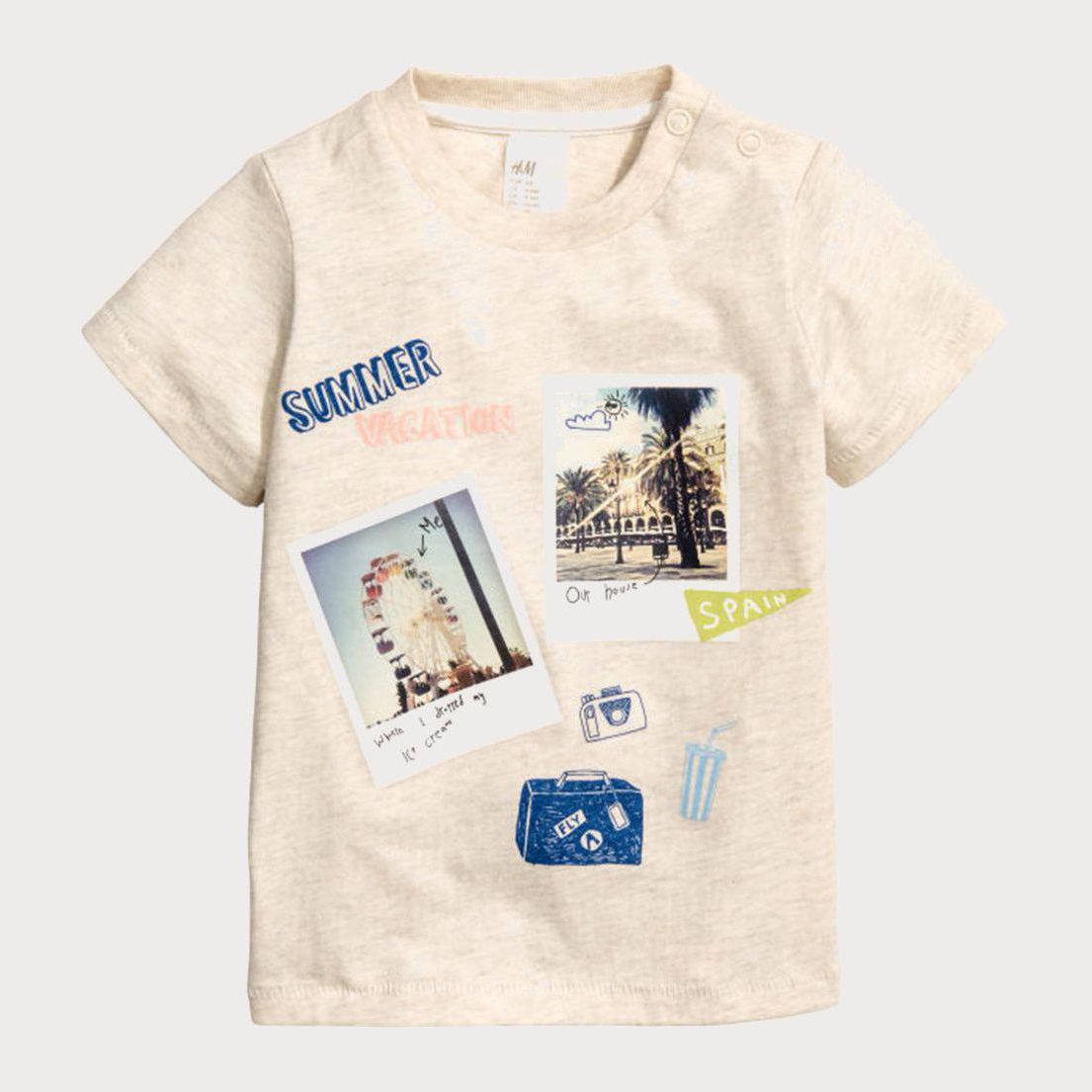 

Футболка H&M HID510524 74 см Серая