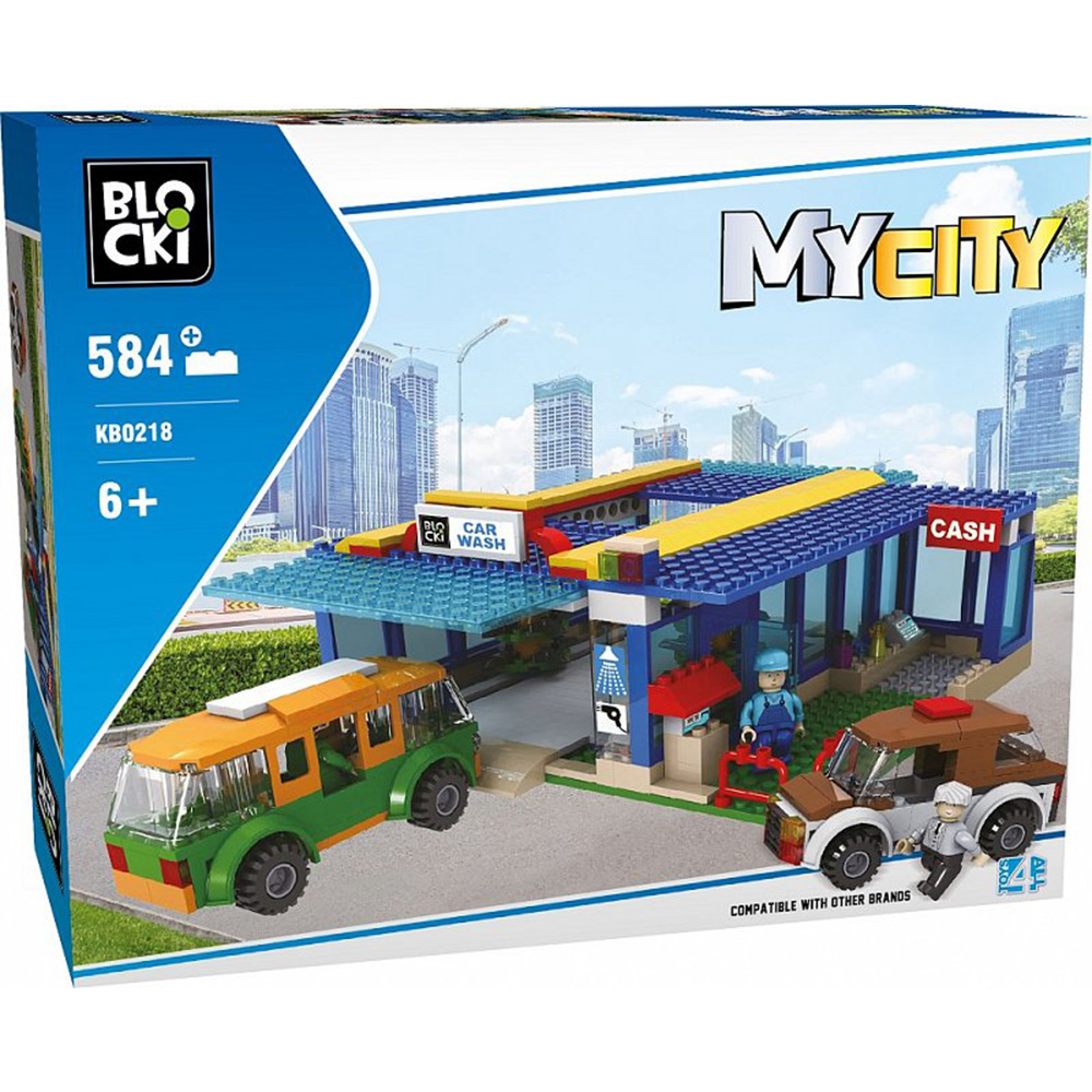 

Конструктор Blocki MyCity Автомийка 584 елементи KB0218