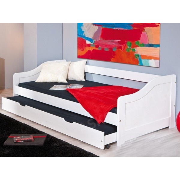 

Кровать детская односпальная Leonie 2 90x200 белый Halmar Польша