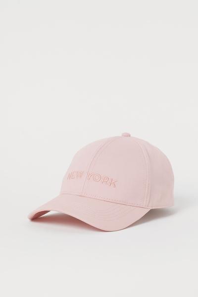 

Кепка из хлопкового твила H&M ONE SIZE (52-58) Светло-розовый/New York