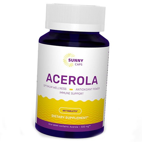 

Ацерола, Acerola 500, Sunny Caps 60таб (71516001)