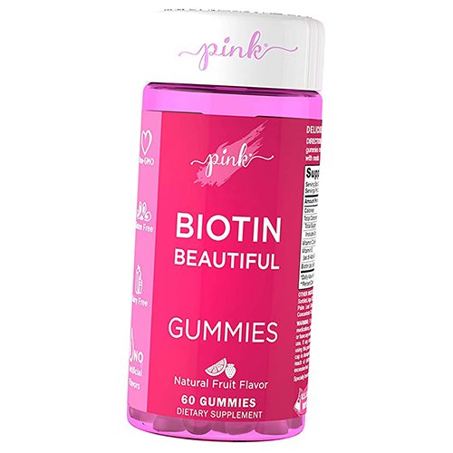 

Биотин для волос, кожи и ногтей, Biotin Beautiful, Pink Nutrition 60таб Фруктовый (36510001)