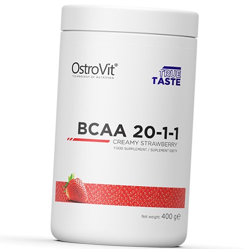 

ВСАА Аминокислоты, BCAA 20:1:1, Ostrovit 400г Клубника (28250011)