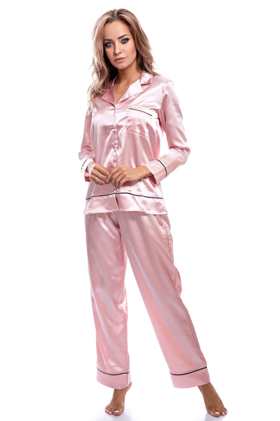 

Комплект: рубашка и брюки Lormar 48(XL) Розовый (Pink-Nero)